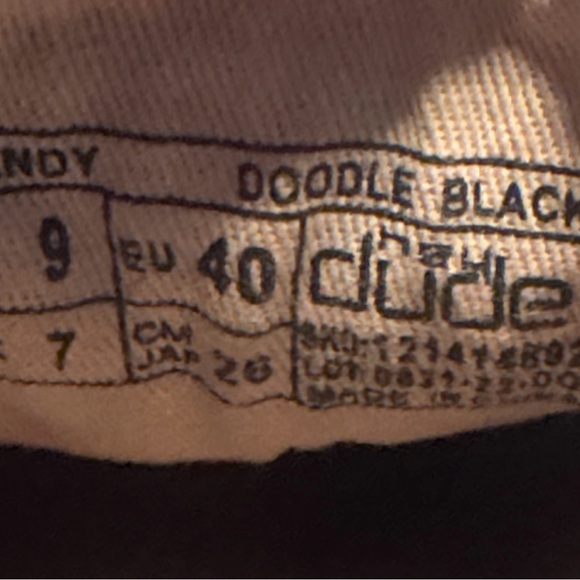 Hey Dude Wendy Doodle Black Graphic Shoes - Women’s Size 9 - Picture 9 of 10